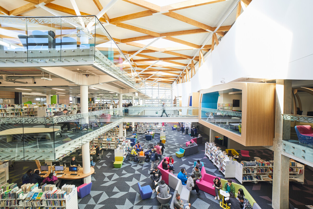 Unitec's Mt Albert campus library view