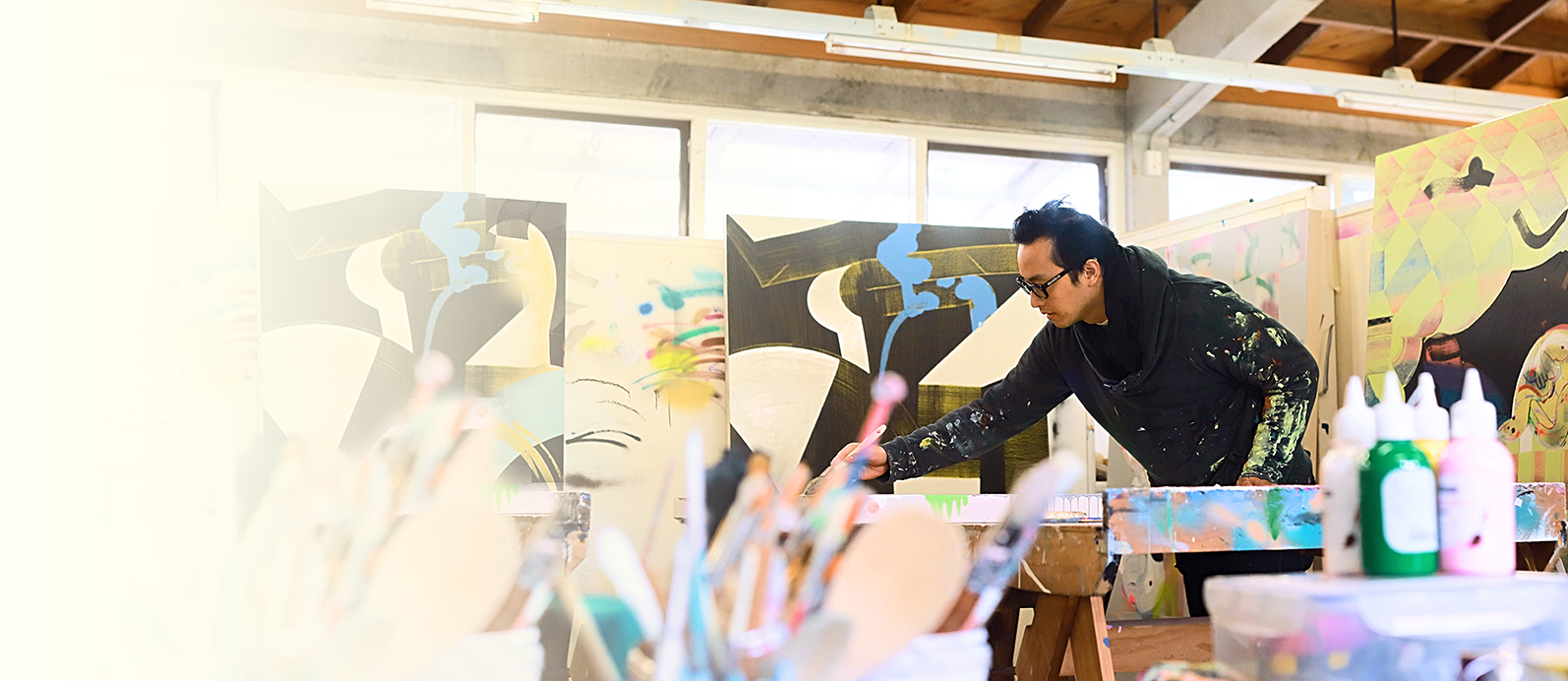 Creative Industries_ Artist in studio