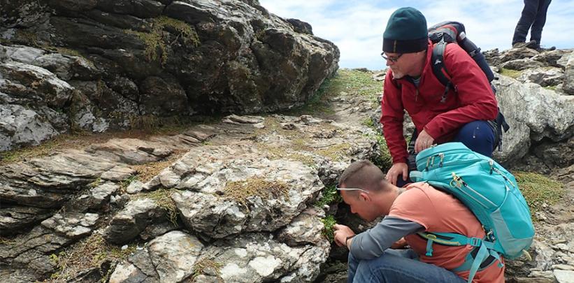 Peter de Lange on field trip 