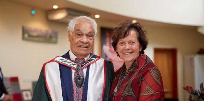 Tā Haare Williams and former Rūnanga Chair Tui Ah-Loo