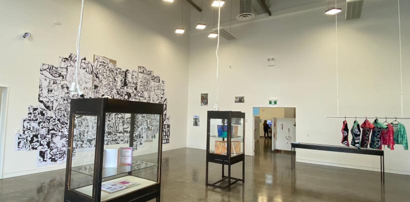 Inside Toi o Wairaka Gallery. Photo Chris Forster.