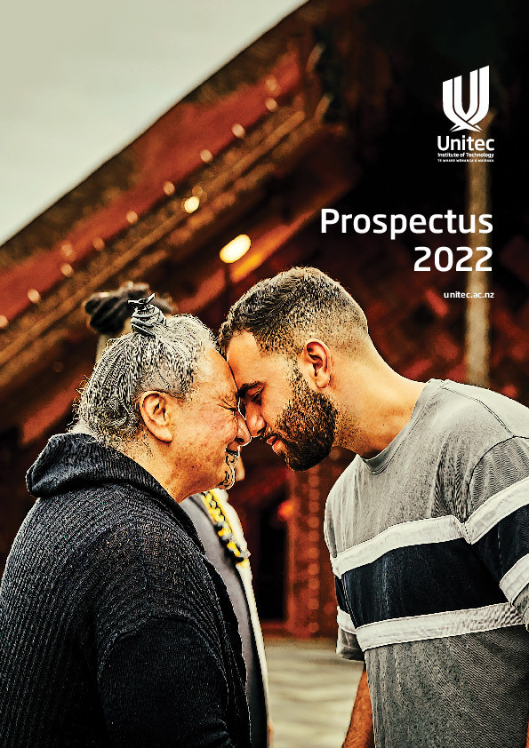 A cover image os Unitec prospectus 2022