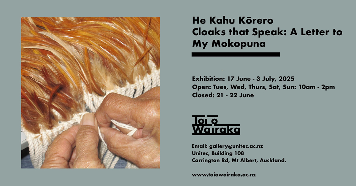 He Kahu Kōrero – Cloaks that Speak: A Love Letter to my Mokopuna