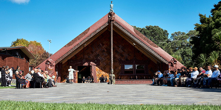 Powhiri whaikorero for kahurangi at the aotea of Te Noho Kotahitanga marae 