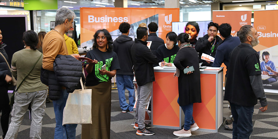 Prospective students explore study options at Unitec open day 2025