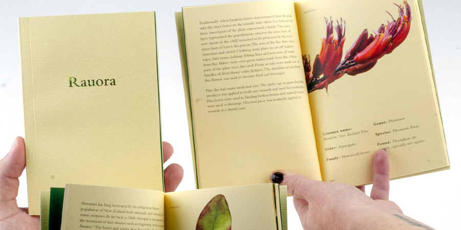 Pages from the Rauora publication.