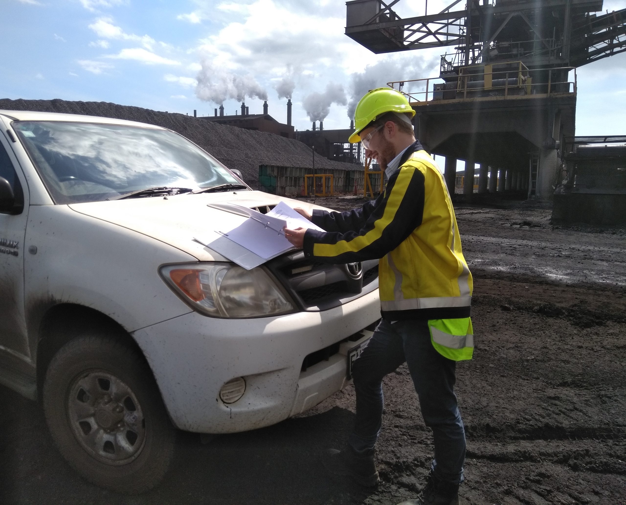 Getting his boots dirty at Beca
