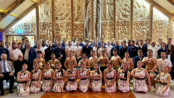 French rugby team welcomed to the country at Unitec