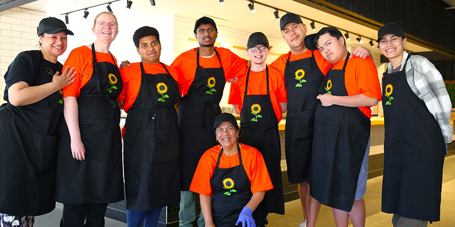 The second-year ākonga who worked for the Social Eatery this year. 