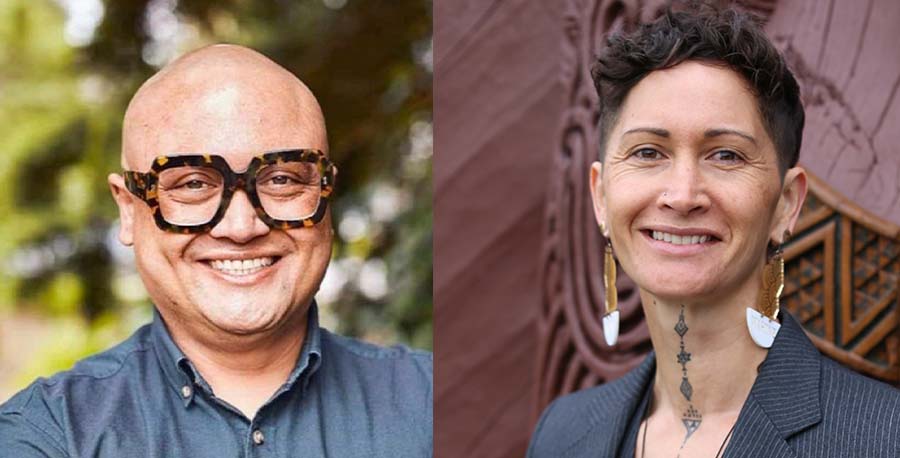 Associate Professors Byron Ranginui and Deb Heke.