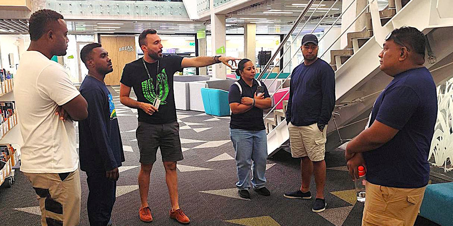 Manaaki scholars tour Unitec's Mt Albert campus