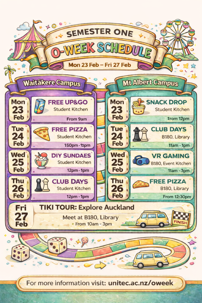 Schedule: O-Week, Semester 1, 2026