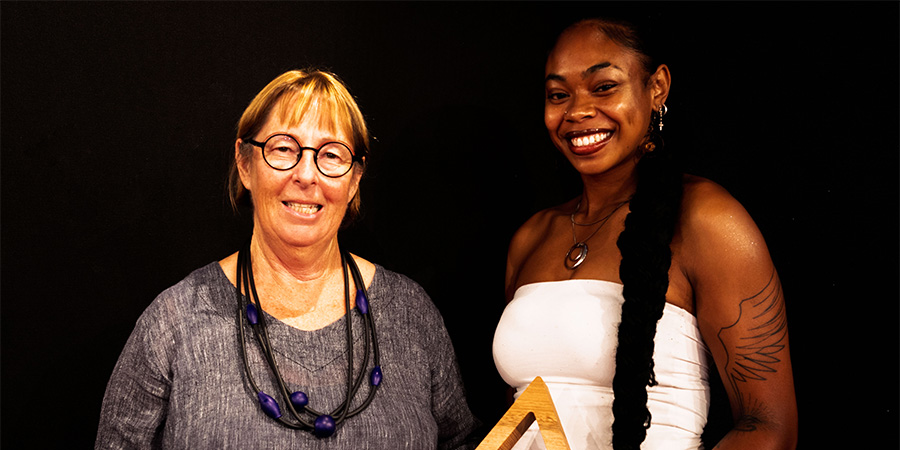 Lyrck Maiava and Sue Wake. 