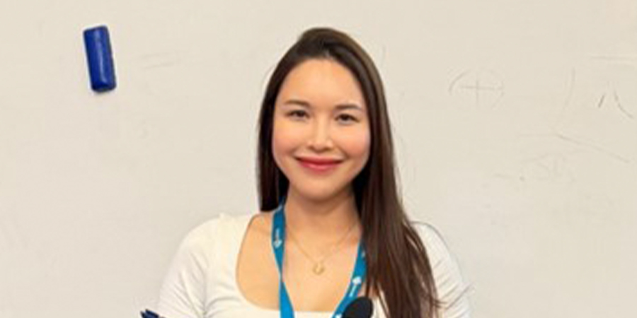 Tiffany Nguyen smiles for the camera.