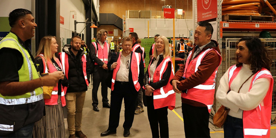 Christian Faber, Steelhaus (third from left) at TechPark.