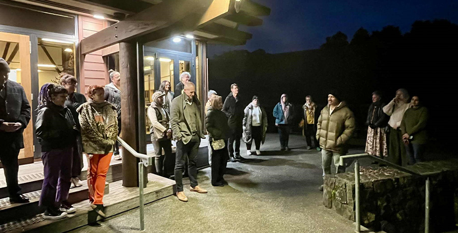 Attendees at a previous Matariki event at Te Noho Kotahitanga Marae.