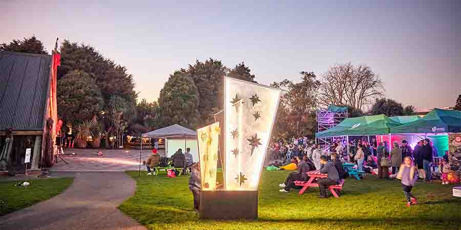 Matariki art on display in Takapuna.