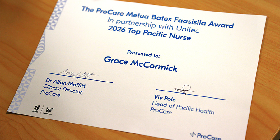Grace McCormick's award.