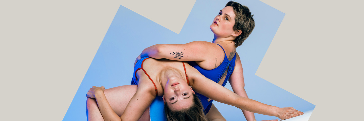 Two dancers in a striking pose