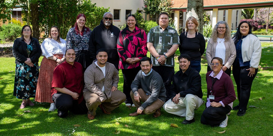 The Pathways support team smile for the camera.
